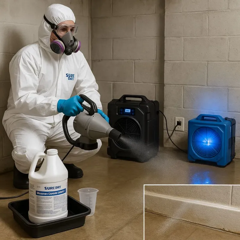 Sanitization and Odor Removal process in Milford, MA