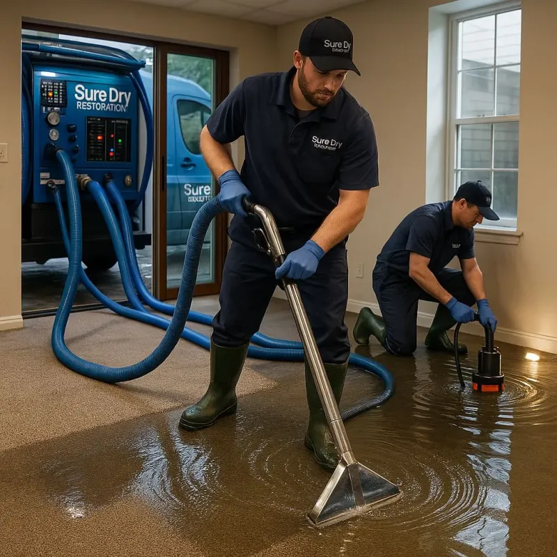 Water Extraction and Removal process in Milford, MA